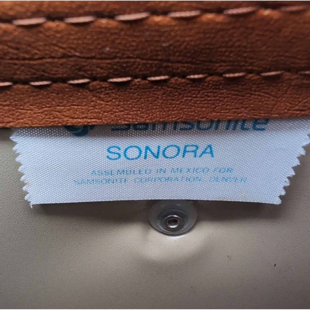 Vintage Samsonite Sonora Leather Makeup Toiletries Bag Carry On 12.5